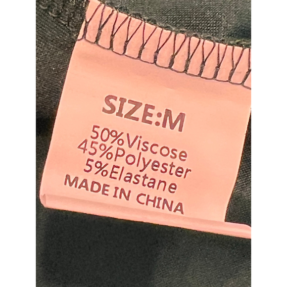 Women's EVALESS Green Drawstring T-Shirt Mini Dress M - Picture 5 of 6